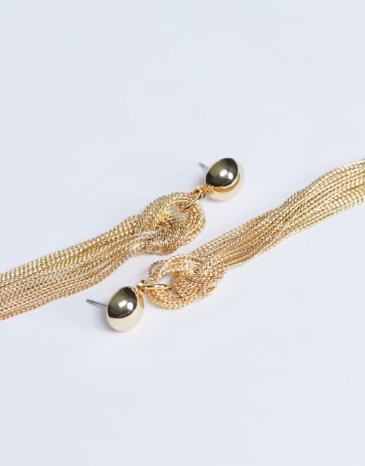 Topshop - Perl - Oorbellen met kwastjes in goud, 2 van 4