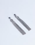 [Topshop] Topshop Perl tassel earrings in silver One Size SILVER