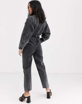 topshop acid wash boiler suit