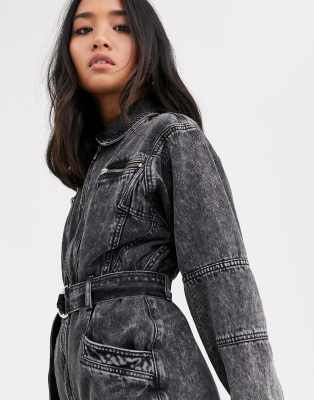 topshop acid wash boiler suit