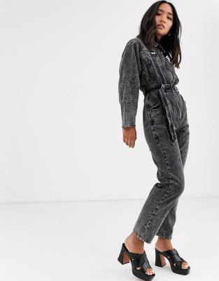 denim boiler suit womens topshop