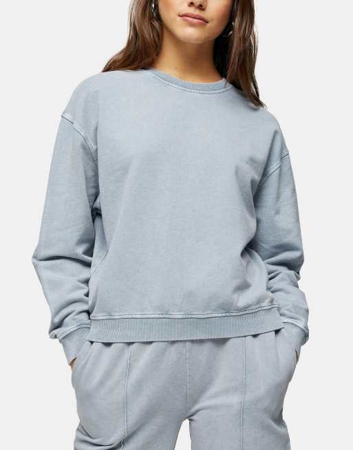 Topshop outlet blue sweatshirt