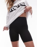 [Topshop Petite] Topshop Petite basic legging shorts in black XS BLACK