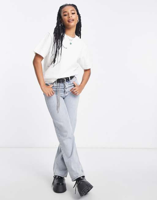 Topshop Petite – Basic-T-Shirt aus hochwertigem Material in Weiß, 3 von 4