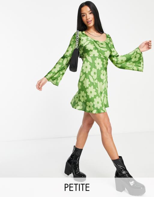 Bell sleeve 2025 mini dress