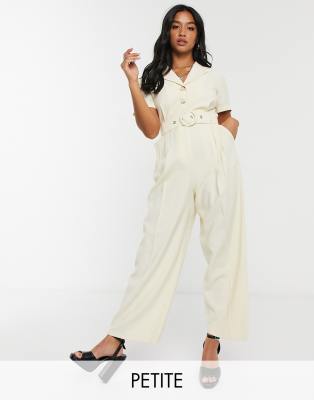 cream jumpsuit with sleeves