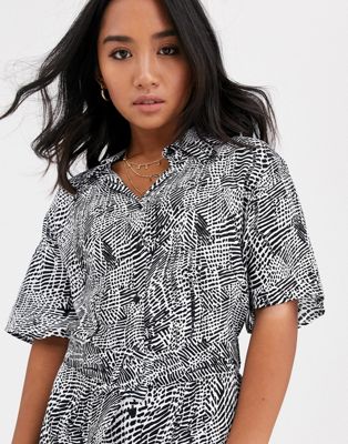 topshop leopard print shirt dress