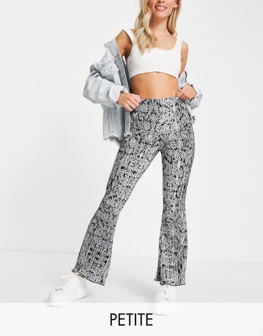 Petite snake hot sale print flares