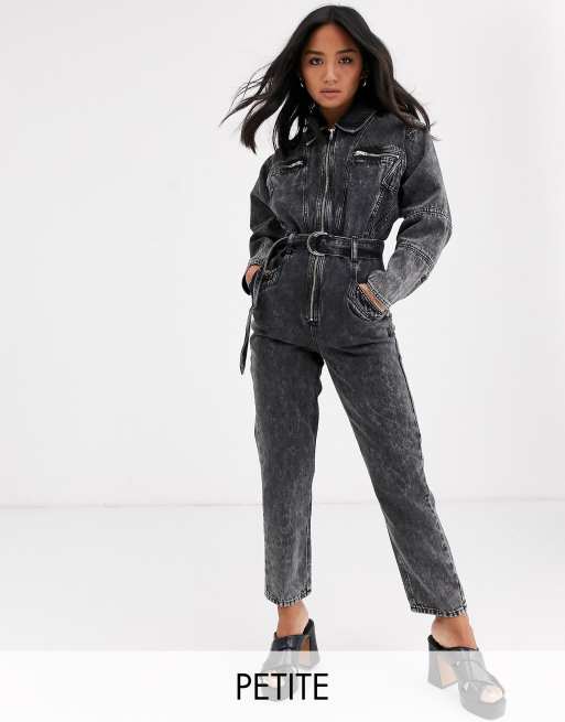 Combinaison en best sale jean noir femme