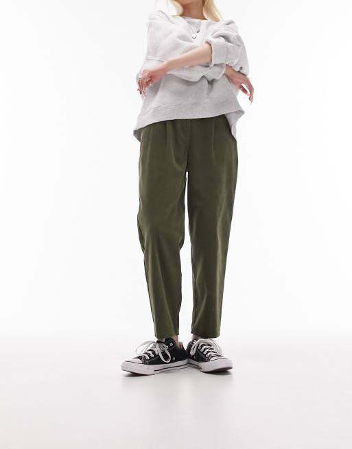 Corduroy peg 2024 trousers topshop