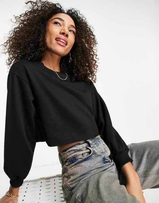 Topshop sales cropped sweatshirt