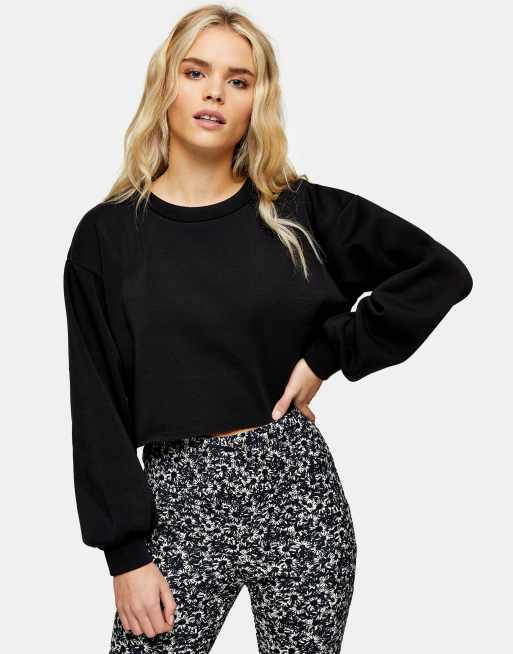 Petite cropped sweatshirt new arrivals