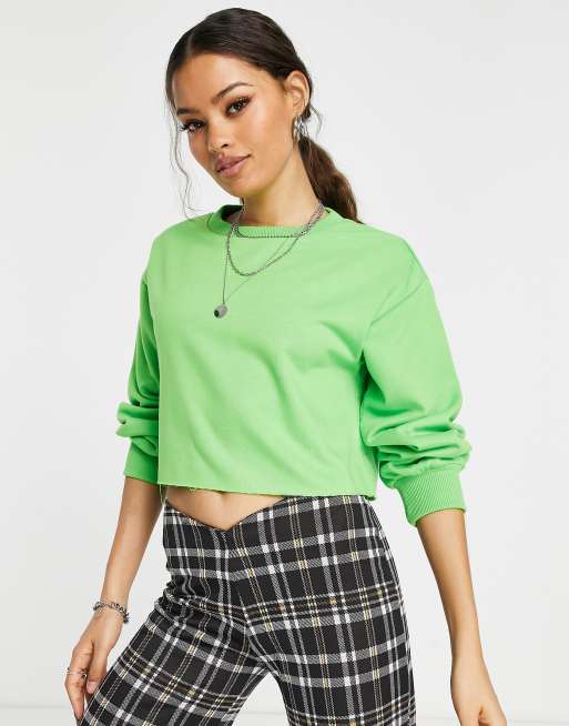 Topshop shop neon sweatshirt