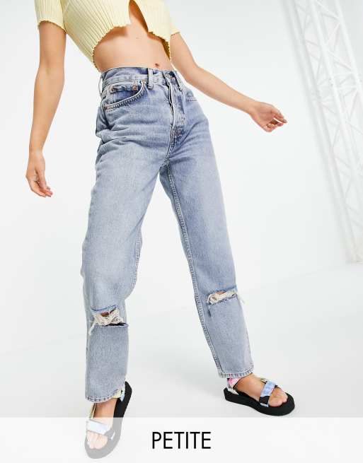 Topshop ripped high store waist dad jeans