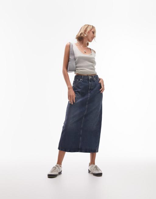 Denim pencil hotsell skirt petite