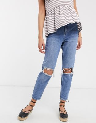 topshop petite mom jeans