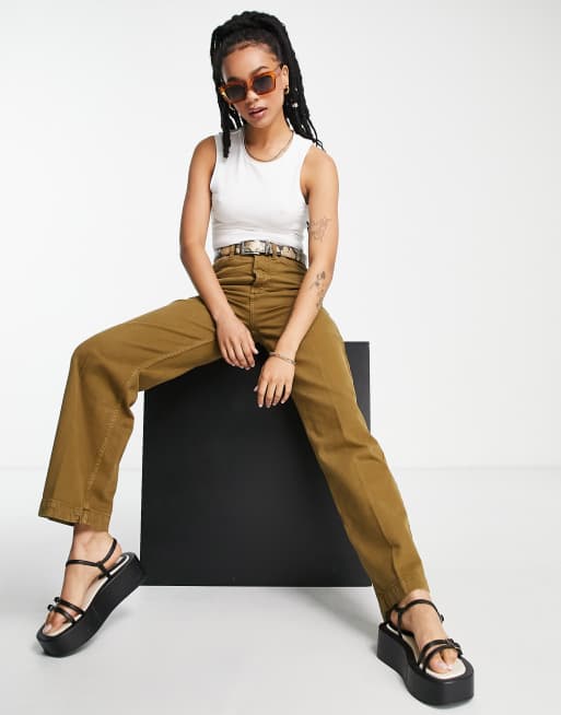 Topshop Petite - Ensfarvet tanktop i hvid , 3 af 4