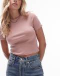 Topshop Petite everyday tee in pink