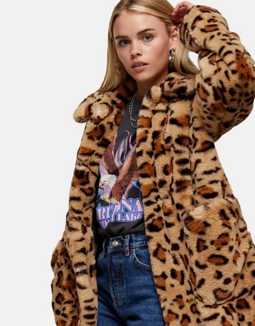 Leopard coat clearance petite