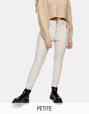 topshop leather jeans