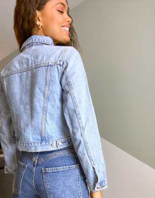 petite fitted denim jacket