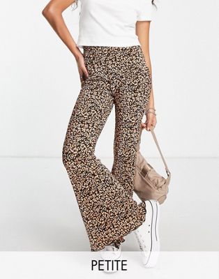 ASOS LUXE co-ord 3D lace trousers with belt in mink-Pink