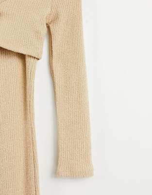 topshop ribbed cardigan dress