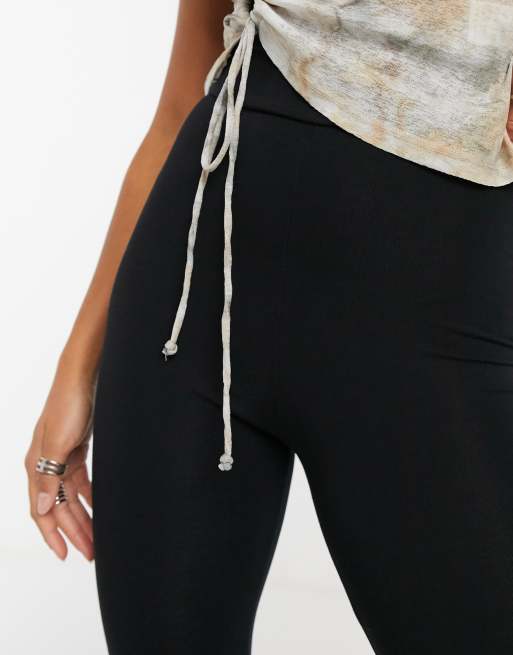 Topshop Petite high waisted leggings black, 3 of 4