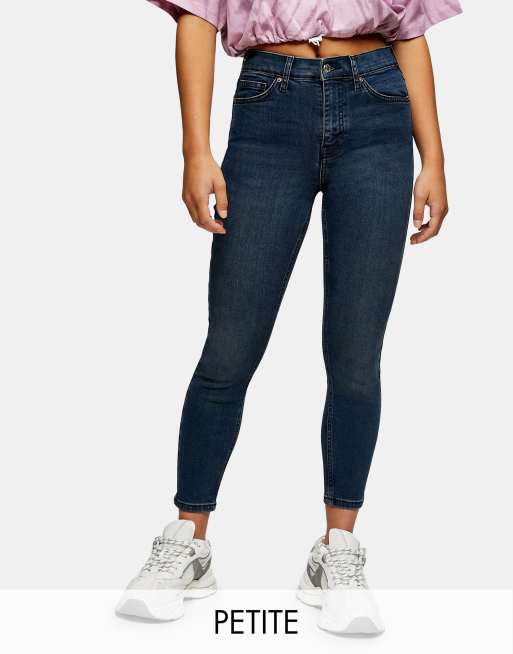 Topshop Petite Jamie Jean In Blue Black Asos