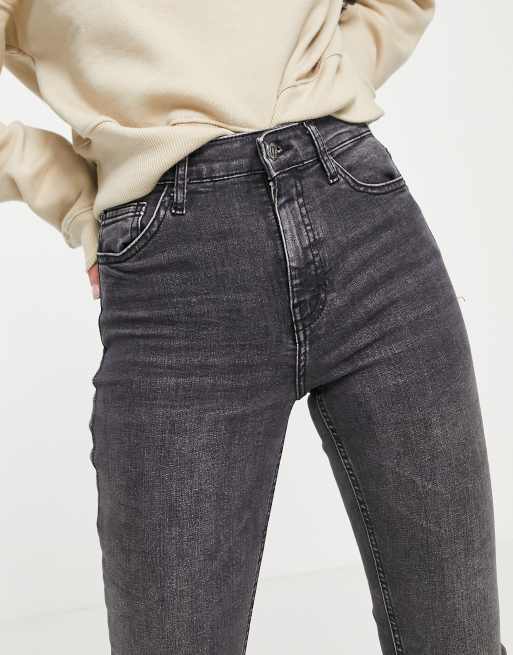 Topshop Petite - Jamie - Jean - Noir délavé, 3 de 4
