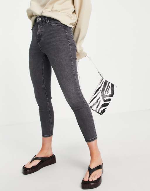 Topshop Petite - Jamie - Jean - Noir délavé, 4 de 4