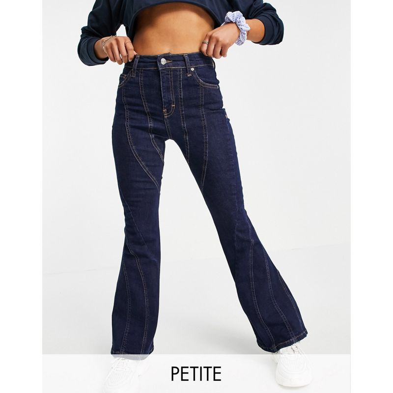 Donna wFWL1 Topshop Petite - Jamie - Jeans a zampa indaco