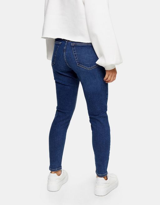 Topshop Petite Jamie jeans in rich blue