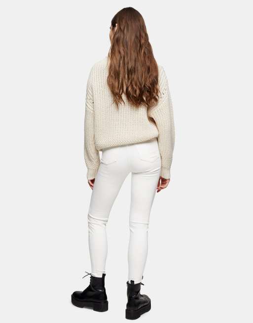 Topshop Petite – Jamie – Naturvita jeans, 2 av 4