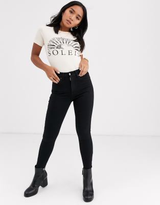 asos petite black jeans