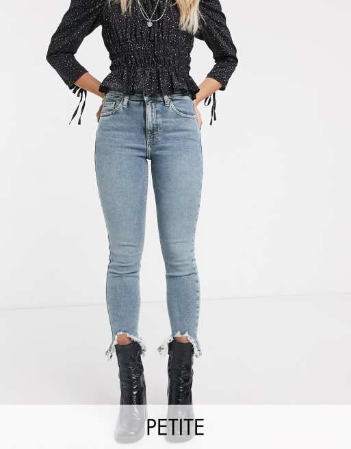 Topshop Petite Jamie skinny jeans in mid wash ASOS