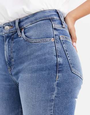 topshop jamie jeans mid blue