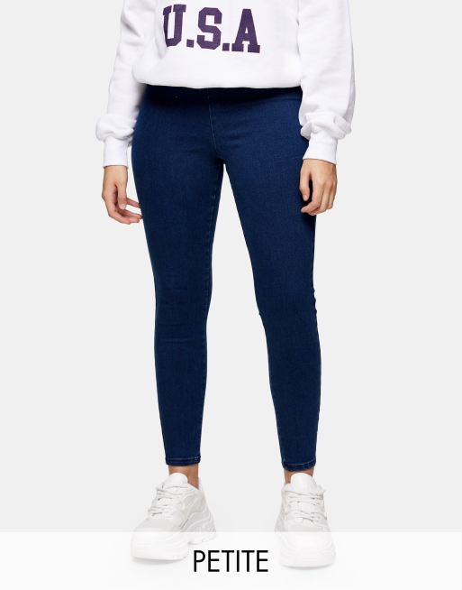 Topshop jeggings in indigo blue