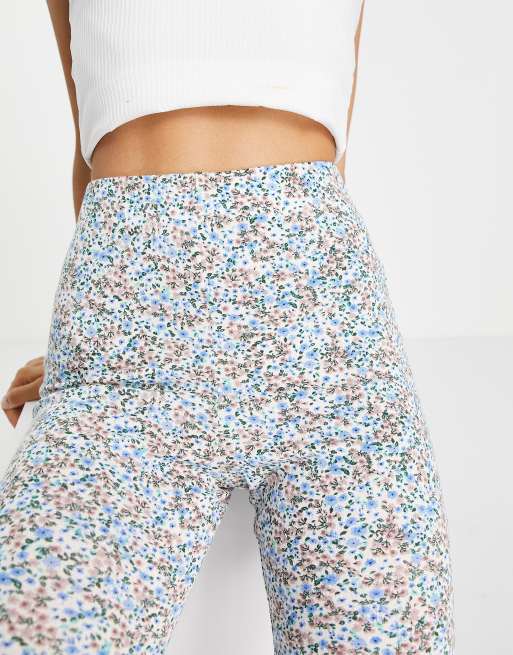 Topshop Petite - Jerseybukser med svaj og blomsterprint, 2 af 4