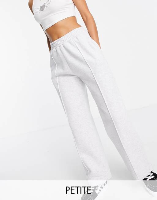 Topshop Petite - Jogger à ourlet fendu - Gris