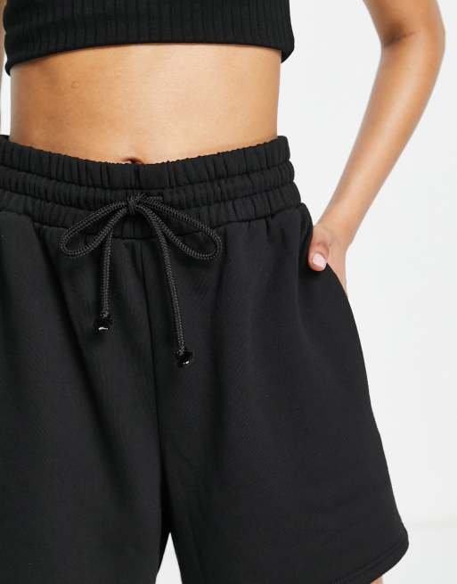 Black jogger shorts discount womens