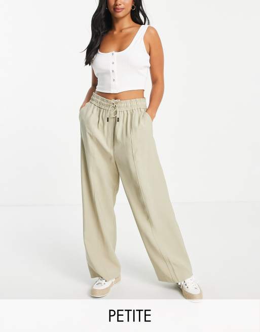 Topshop Petite - Joggers formali color sabbia