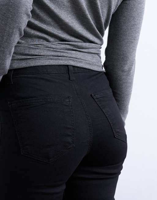 Topshop Petite – Joni – Eng geschnittene Jeans in Schwarz mit hohem Bund, 4 von 7
