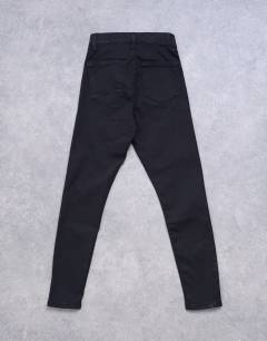 Model wearing Joni high rise super skinny jean in black