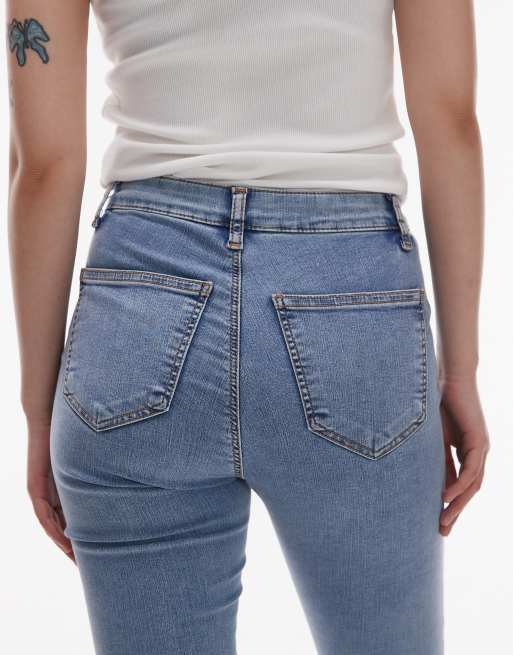 Topshop Petite – Joni – Sehr eng geschnittene Jeans in Bleach-Waschung mit hohem Bund, 4 von 5