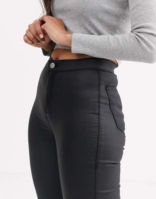 petite coated trousers