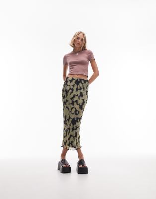 Jupe Plissée Topshop - Bleu Pâle - Taille Non Précisée - Occasion Très Bon état - Style Rétro