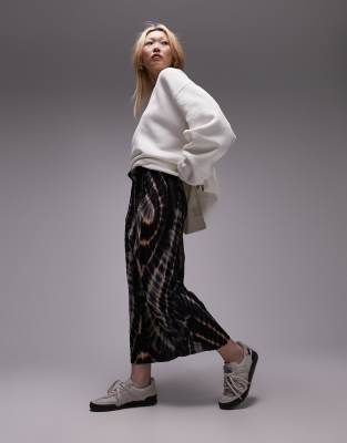 Jupe Courte Topshop Bleu En Coton Taille 10 - Avec Poches, Fermeture Zip
