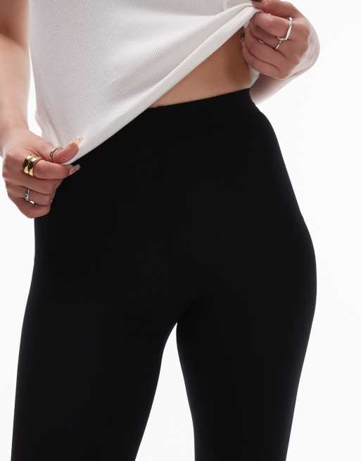 Topshop Petite – Knöchellange Basic-Leggings in Schwarz, 4 von 5