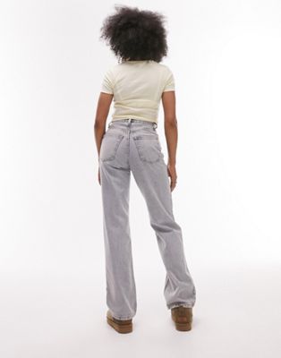 Topshop Petite Kort jeans in bleach  - ASOS Price Checker